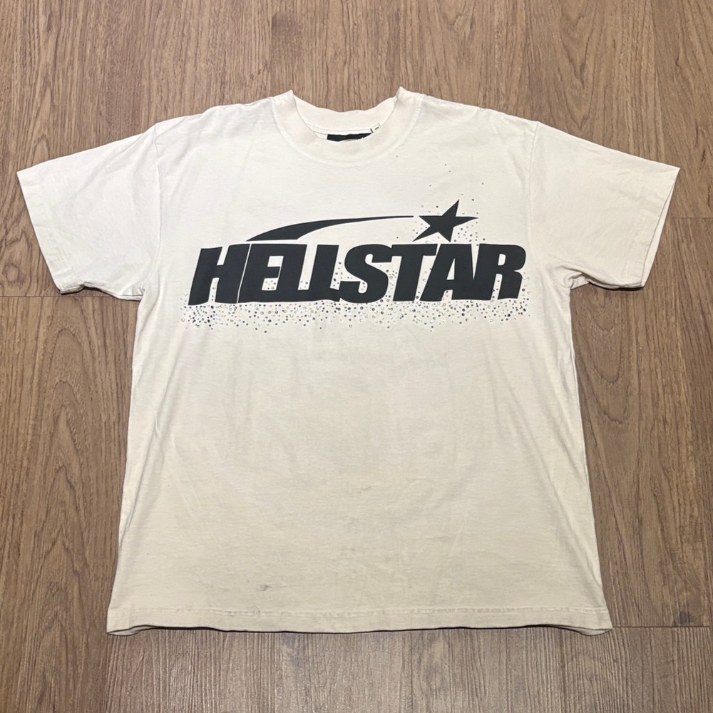 Hellstar Cream Rhinestone tee